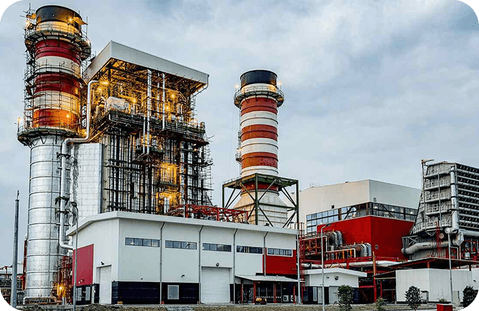 Industrial power plant facility