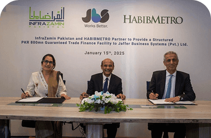 InfraZamin Pakistan and HABIBMETRO Partner with JBS for PKR 800 Million Trade Finance