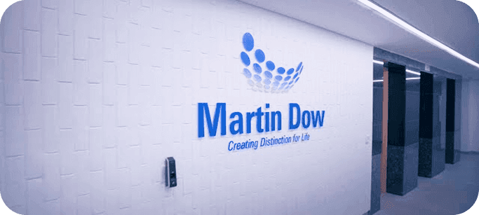 Martin Dow office signage