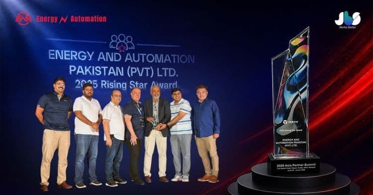 ENA named Vertiv Rising Star 2025, the only recipient in Pakistan
