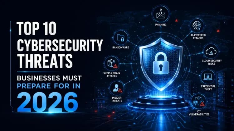 Top 10 Cybersecurity Threats Businesses Must Prepare for in 2026
